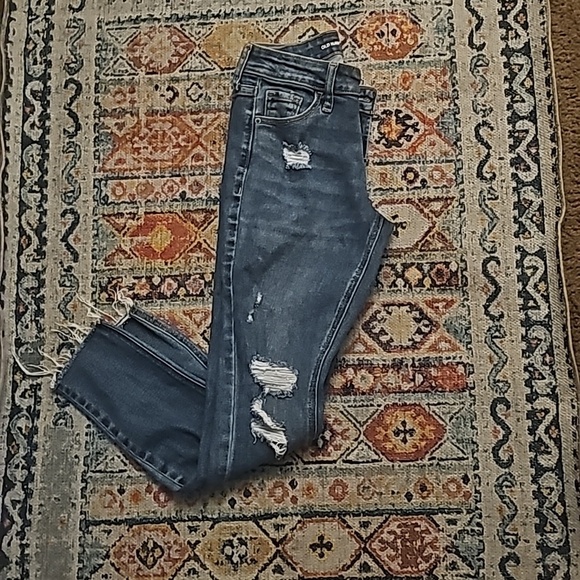 Blue denim Old Navy Rockstar super skinny jeans size 0 - Picture 3 of 6